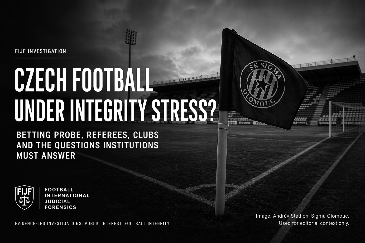 Czech football under integrity stress — FIJF investigation cover